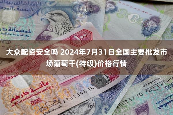 大众配资安全吗 2024年7月31日全国主要批发市场葡萄干(特级)价格行情